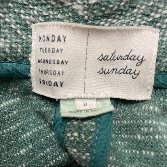 Anthropology Saturday Sunday Green Cardigan M - Picture 5 of 6